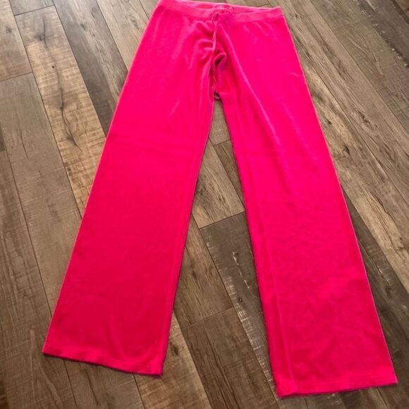 Y2K juicy couture velvet velour Barbie pink tracksuit top size XL bottom size m - Picture 3 of 14